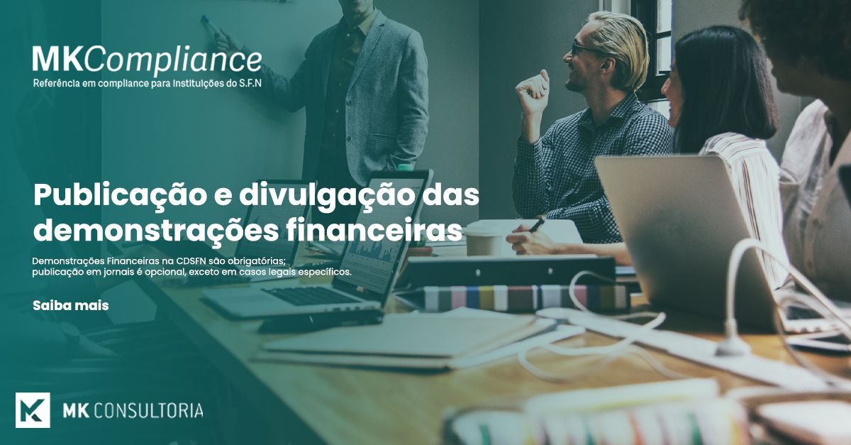 Publicação e divulgação das demonstrações financeiras