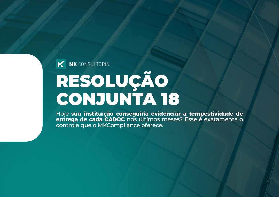 Sua instituição conseguiria evidenciar a tempestividade de entrega de cada CADOC nos últimos meses?